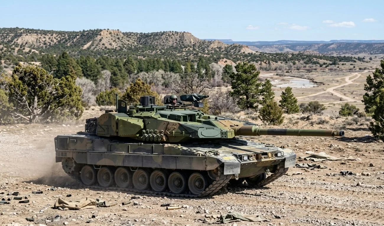 Leopard 2A8 NO chega à Noruega com sistema que destrói mísseis no ar e fábrica local de 36 tanques por ano